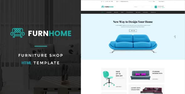 Furnhome - Furniture Shop eCommerce HTML Template - Clean Code