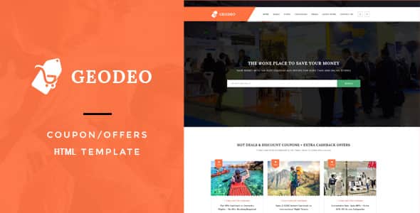 Geodeo - Coupon & Deals HTML Template | Clean Bootstrap Code