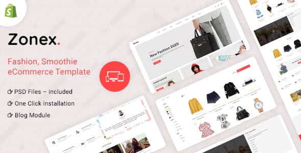 Zonex Multipurpose E-commerce Shopify Template - Fast & Responsive