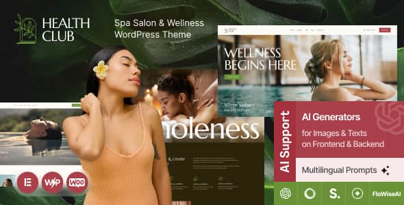 Health Club - Spa Salon & Wellness WordPress Theme | Elementor