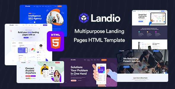 Landio - Multipurpose Landing Page HTML Template - RTL Ready