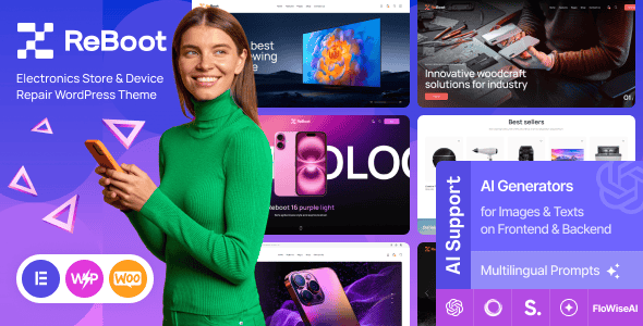 Reboot - Electronics Store & Device Repair WordPress Theme | Elementor