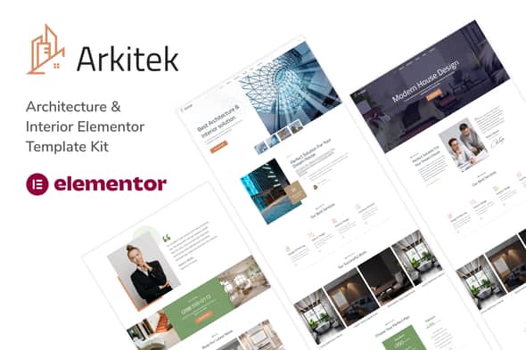 Arkitek - Architecture & Interior Elementor Template Kit | Flexbox