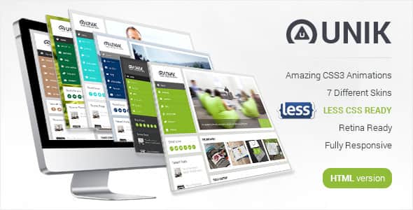 Unik - Ultimate HTML5 Template - Responsive Bootstrap Layout