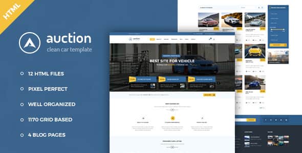 Auction - Car Dealer & Mechanic HTML Template | Responsive UI