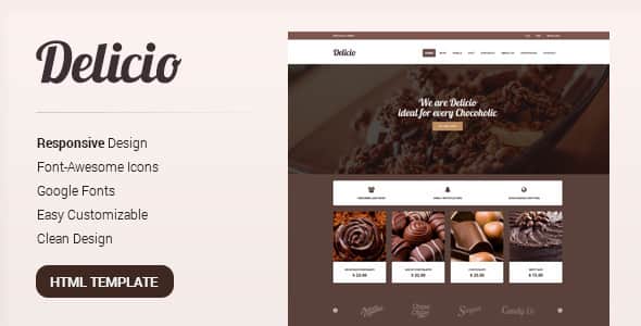 Delicio - Bakery & Food eCommerce HTML Template | Clean Code