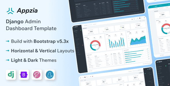 Appzia - Django Admin & Dashboard Template - Bootstrap 5 UI