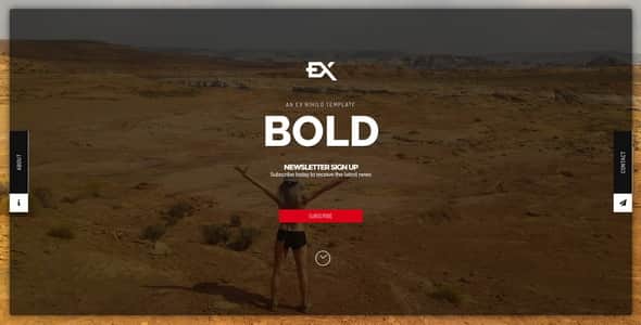 Bold || Responsive Under Construction Template - HTML5 Site