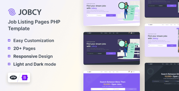 Jobcy - Job Board & Listing PHP Template | Bootstrap 5 UI
