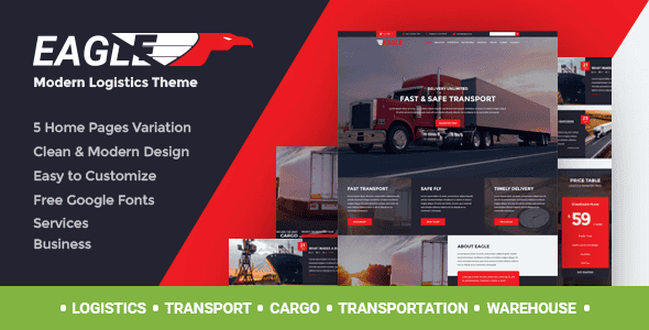 Eagle - Logistics & Transportation WordPress Theme | Fast Performance