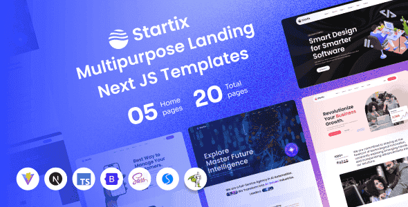 Startix - Multipurpose SaaS Landing Next JS Template | App Router