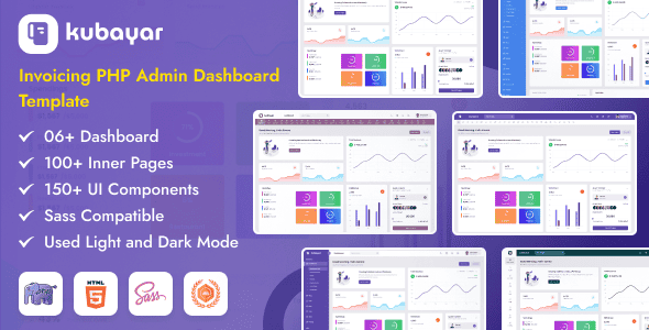 Kubayar Invoicing PHP Admin Dashboard Template - Effortless Invoicing