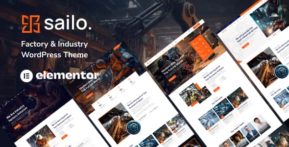Sailo - Factory & Industry WordPress Theme | Elementor
