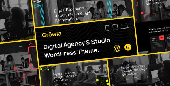 Gröwla – Digital Agency & Studio WordPress Theme | Elementor Ready