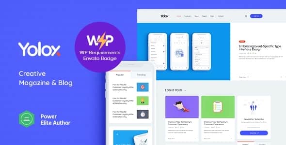 Yolox | Business Magazine & Startup Blog WordPress Theme - Elementor