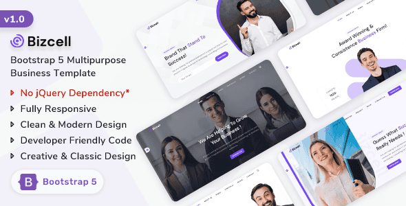 Bizcell - Bootstrap 5 Business Template | Responsive Agency HTML5