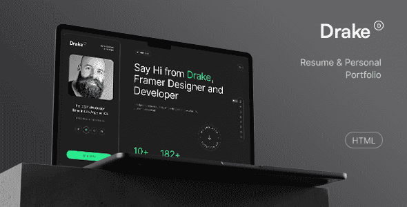 Drake Personal Portfolio HTML - One-Page Responsive Template