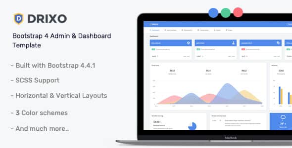Drixo - Admin & Dashboard Template - Responsive Bootstrap 4 Web App
