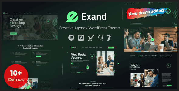 Exand - Creative Agency WordPress Theme | Elementor & WooCommerce