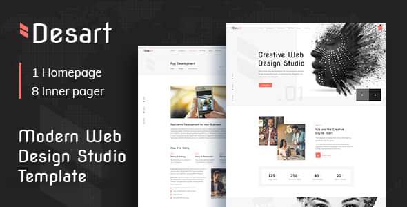 Desart - Creative Web Design Studio HTML Template | Responsive UI