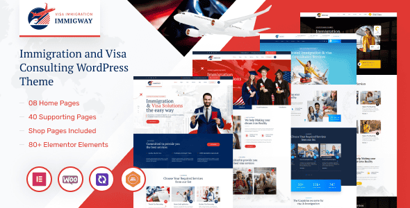 Immigway - Immigration and Visa Consulting WordPress Theme | Elementor