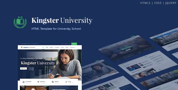 Kingster - Education HTML Template - Clean Responsive School UI