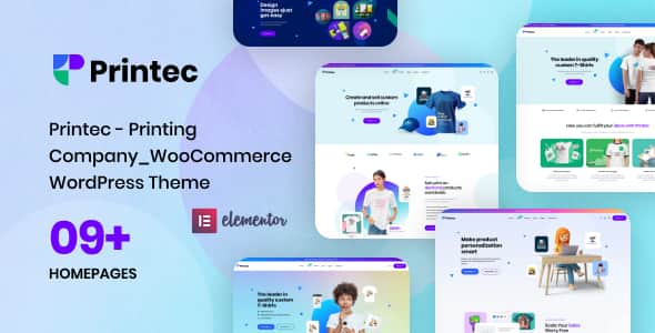 Printec - Printing Company WooCommerce WordPress Theme | Fast WP Theme