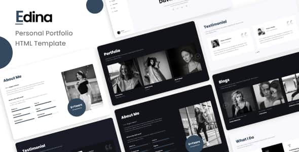 Edina - Personal Portfolio Template - Responsive HTML5