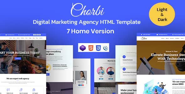 Chorbi - Digital Marketing Agency HTML5 Template | SEO Optimized