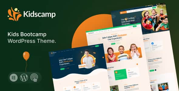 Kidscamp - Kids Bootcamp WordPress Theme | Elementor Ready