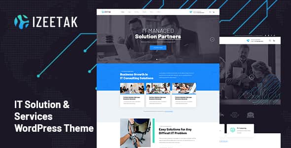 Izeetak – IT Solutions & Services WordPress Theme | SEO Ready
