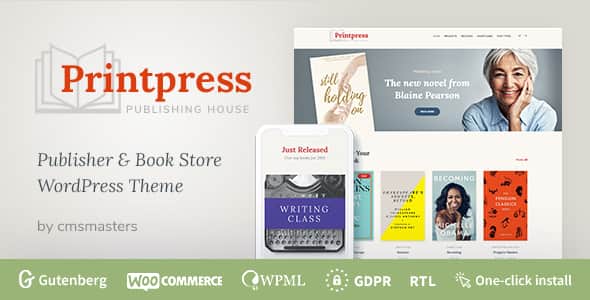 Printpress - Book Publishing WordPress Theme | WooCommerce Ready