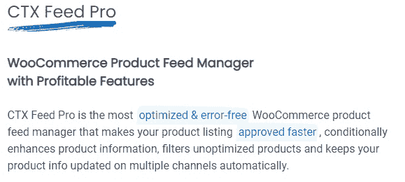 CTX Feed Pro - WooCommerce Product Feed Manager | Google Shopping