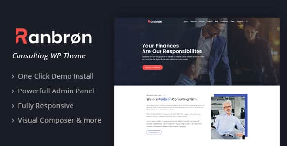 Ranbron - Business and Consulting WordPress Theme | SEO Ready