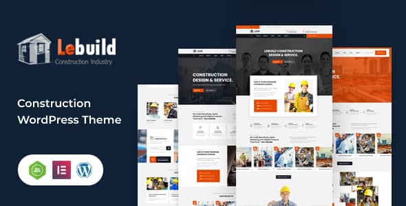 Lebuild - Construction Industry Company WordPress Theme | Elementor