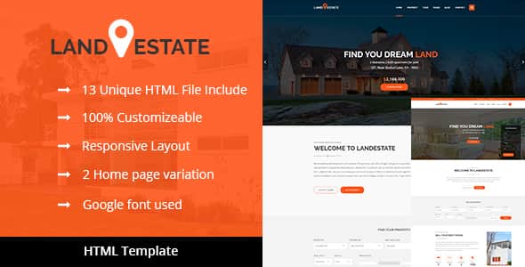 Land Estate - Real Estate/Properties HTML Template - Mobile Ready