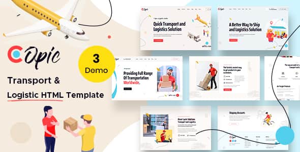 Copic – Logistics HTML Template - Bootstrap Transport Theme