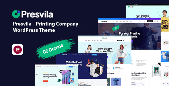 Presvila - Printing Company WordPress Theme | Elementor Powered