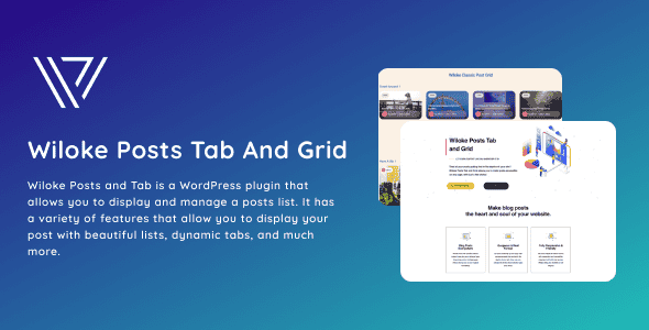 Wiloke Posts Tab And Grid - WordPress Post Grid Plugin