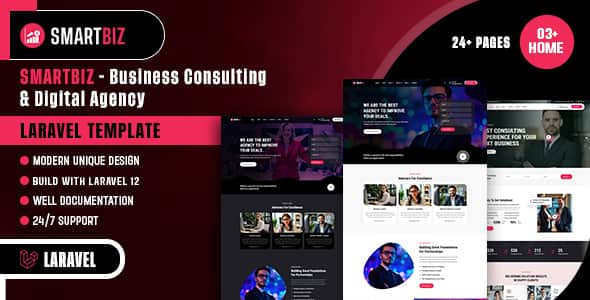 Smartbiz - Business Consulting & Digital Agency Laravel Template