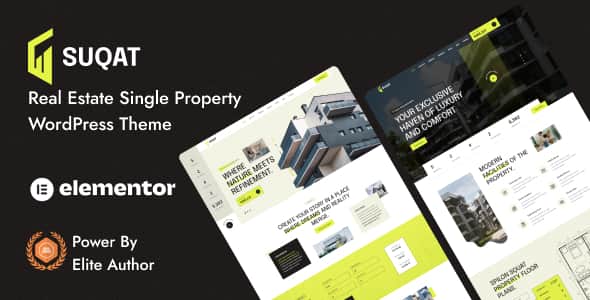 Suqat - Single Property WordPress Theme | Elementor Real Estate