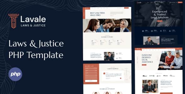Lavale | Law and Attorney PHP Template - Responsive Layout