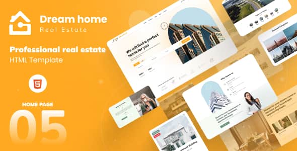 DreamHome - Real Estate HTML Template | Modern Property Listing
