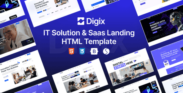 Digix - Business & IT Solutions HTML Template - Robust HTML Kit