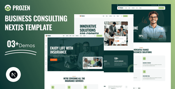Prozen - Business Consulting Nextjs Template | App Router UI