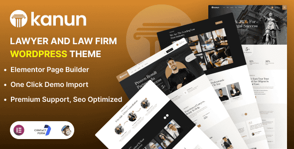 Kanun - Legal Services WordPress Theme | Elementor Ready