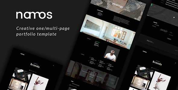 Namos - Creative One/Multi-Page Portfolio Template - HTML5 Responsive