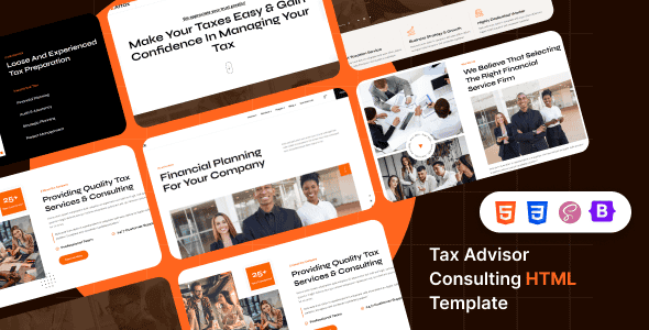 Attax - Tax Advisor Consulting HTML Template | Bootstrap 5 UI