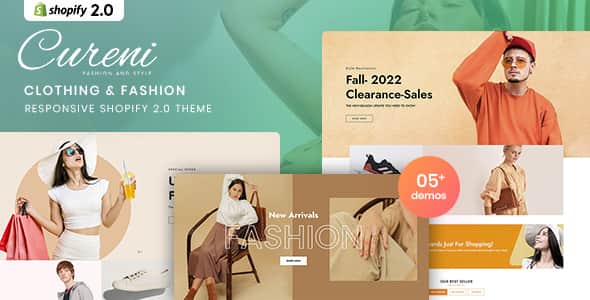 Cureni - Clothing & Fashion Responsive Shopify 2.0 Theme - Fast Load