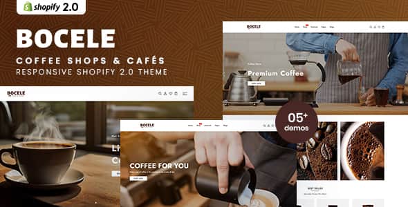 Bocele - Coffee Shops & Cafés Responsive Shopify 2.0 Theme | Fast SEO